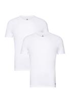 Crew-Neck Sport T-shirts Short-sleeved White Adidas Underwear