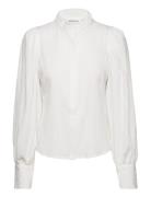 Frostykb Frill Shirt Tops Shirts Long-sleeved White Karen By Simonsen