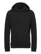 Raven Oth Hoody Tops Sweat-shirts & Hoodies Hoodies Black AllSaints