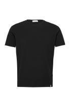 Panos Emporio Organic Cotton Tee Crew Tops T-shirts Short-sleeved Blac...