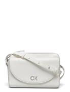Ck Daily Camera Bag Pebble Bags Crossbody Bags White Calvin Klein