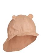 Gorm Linen Sun Hat Solhatt Pink Liewood