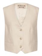 Tailored Tuxedo Vest Vest Cream Stella Nova