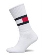 Th Flag 1P Underwear Socks Regular Socks White Tommy Hilfiger