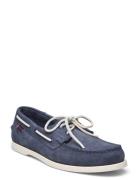 Docksides Portland Nubuck Båtsko Sko Navy Sebago