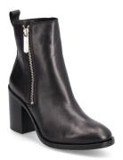 Zip High Heel Boot Shoes Boots Ankle Boots Ankle Boots With Heel Black...