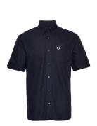 S/S Oxford Shirt Tops Shirts Short-sleeved Navy Fred Perry