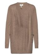 Objthess L/S Cardigan Noos Tops Knitwear Cardigans Brown Object