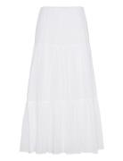 Maxi Cotton Skirt Langt Skjørt White Gina Tricot