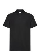 100% Cotton Pique Polo Shirt Tops Polos Short-sleeved Black Mango