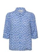 Bonoll Shirt Ss Tops Shirts Short-sleeved Blue Lollys Laundry