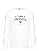 Th Logo Tee L/S Tops T-shirts Long-sleeved T-shirts White Tommy Hilfig...