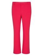 Cella Pique Pant Bottoms Trousers Straight Leg Pink MOS MOSH