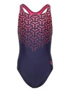 Girl's Arena Kikko V Swimsuit Swim Pro Back Navy-F Badedrakt Badetøy B...