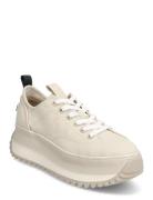 Women Lace-Up Lave Sneakers Cream Tamaris