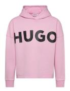 Fancy Sweatshirt Tops Sweat-shirts & Hoodies Hoodies Pink Hugo Kids