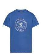 Hmltres Circle T-Shirt S/S Sport T-shirts Short-sleeved Blue Hummel