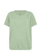 Sc-Diantha Tops T-shirts & Tops Short-sleeved Green Soyaconcept