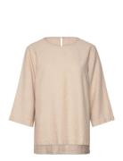 Fqlava-Blouse Tops Blouses Short-sleeved Cream FREE/QUENT