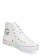 Ctas Hi White/White/Chaos Fuschia Høye Sneakers White Converse