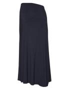 Mlalison Jrs A-Line Midi Skirt Knelangt Skjørt Navy Mamalicious