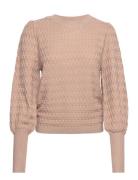 Onlfaye Life Ls O-Neck Cs Knt Tops Knitwear Jumpers Beige ONLY