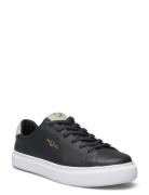 B71 Textured Leather/Nubuck Lave Sneakers Black Fred Perry