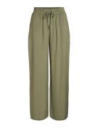 Vipricil Rw 7/8 Pant - Noos Bottoms Trousers Wide Leg Green Vila