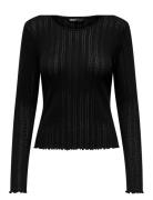 Onlcarlotta L/S Top Jrs Tops T-shirts & Tops Long-sleeved Black ONLY