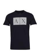 T-Shirt Tops T-shirts Short-sleeved Blue Armani Exchange