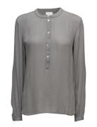 Karla Amber Shirt Tops Blouses Long-sleeved Grey Kaffe