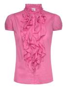 Tillisz Ss Shirt Tops Blouses Short-sleeved Pink Saint Tropez