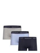 Microprint Trunk 3-Pack Boksershorts Navy GANT