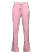Diamante Bootcut Jogger Bottoms Sweatpants Pink Juicy Couture