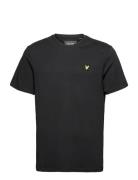 Plain T-Shirt Tops T-shirts Short-sleeved Black Lyle & Scott