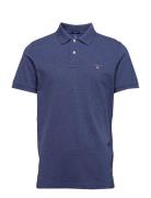 Original Pique Ss Rugger Tops Polos Short-sleeved Blue GANT