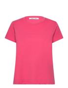 Solly Tee Solid 205 Tops T-shirts & Tops Short-sleeved Pink Samsøe Sam...