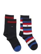 Th Kids Basic Stripe Sock 2P Sokker Strømper Multi/patterned Tommy Hil...