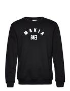 Brand Sweatshirt Tops Sweat-shirts & Hoodies Sweat-shirts Black Makia