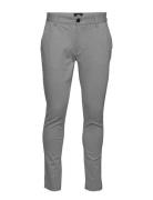 Ponte Roma Plain Bottoms Trousers Chinos Grey Denim Project