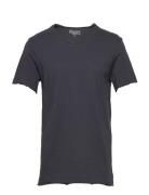 Crew-Neck Relaxed T-Shirt Tops T-shirts Short-sleeved Navy Bread & Box...