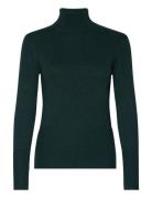 Sc-Dollie Tops Knitwear Turtleneck Green Soyaconcept