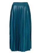 Vinitban Midi Skirt - Noos Knelangt Skjørt Blue Vila