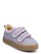 Shoes - Flat - With Velcro Lave Sneakers Purple ANGULUS