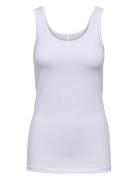 Onllive Love S/L Tank Top Tops T-shirts & Tops Sleeveless White ONLY