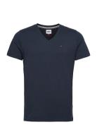 Tjm Original Jersey V Neck Tee Tops T-shirts Short-sleeved Navy Tommy ...