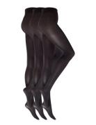 Decoy Recycled Tight 60Den 3Pk Lingerie Pantyhose & Leggings Black Dec...