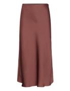 Yaspastella Hw Midi Skirt - Noos Knelangt Skjørt Brown YAS