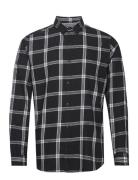 Jjegingham Twill Shirt L/S Noos Tops Shirts Casual Black Jack & J S