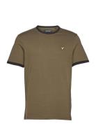 Ringer T-Shirt Tops T-shirts Short-sleeved Green Lyle & Scott